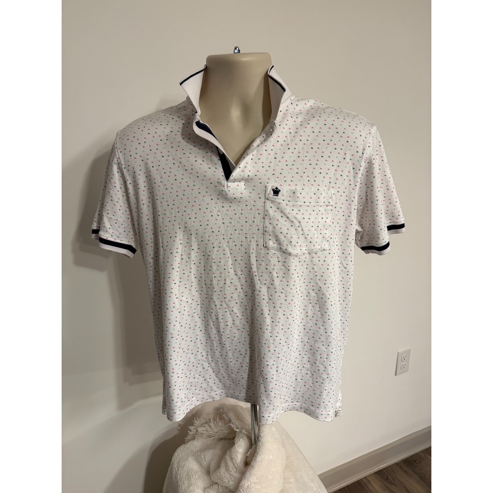 LOUIS PHILIPPE GOLF POLO MENS SIZE MEDIUM WHITE‎